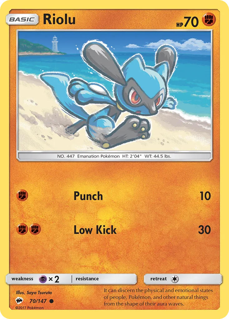 Riolu — SM - Burning Shadows — Pokemon