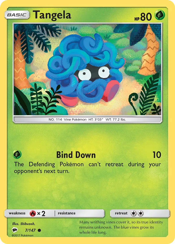 Tangela — SM - Burning Shadows — Pokémon