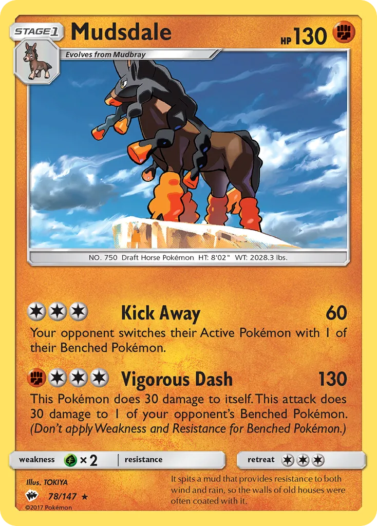 Mudsdale — SM - Burning Shadows — Pokémon