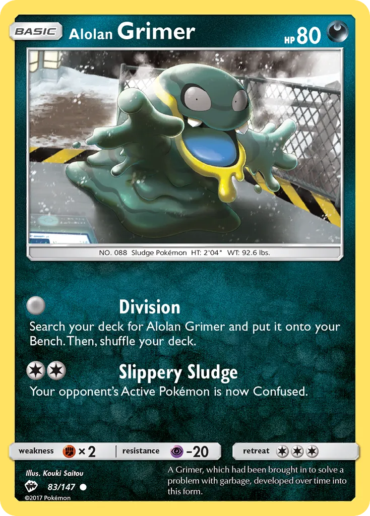 Alolan Grimer — SM - Burning Shadows — Pokémon