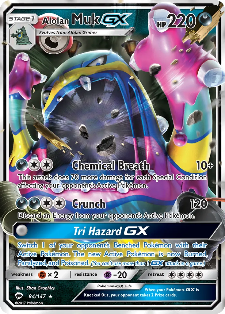 Alolan Muk GX — SM - Burning Shadows — Pokémon