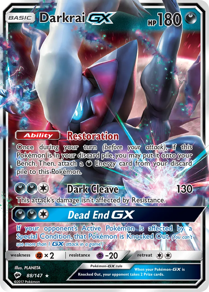 Darkrai GX — SM - Burning Shadows — Pokemon