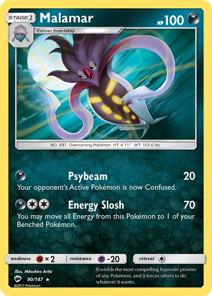 Malamar from SM - Burning Shadows - Pokemon