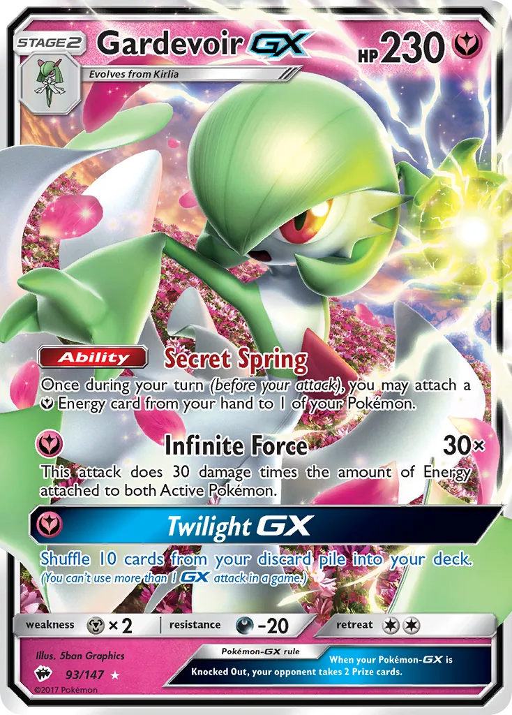 Gardevoir GX — SM - Burning Shadows — Pokémon