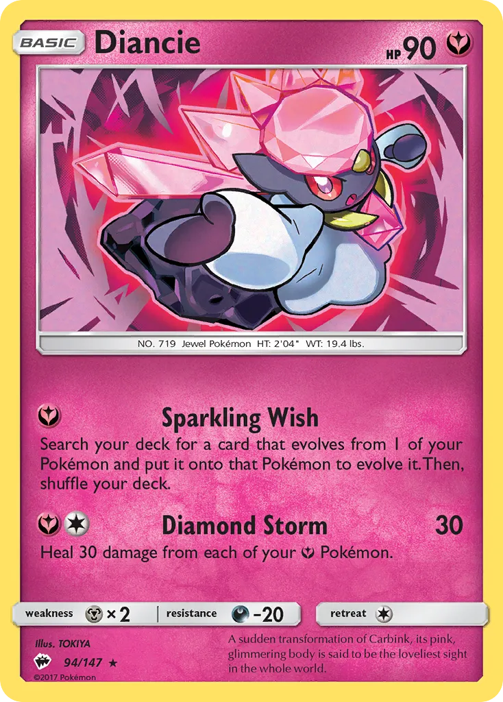 Diancie — SM - Burning Shadows — Pokemon