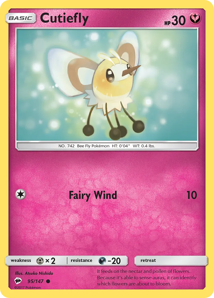 Cutiefly — SM - Burning Shadows — Pokémon