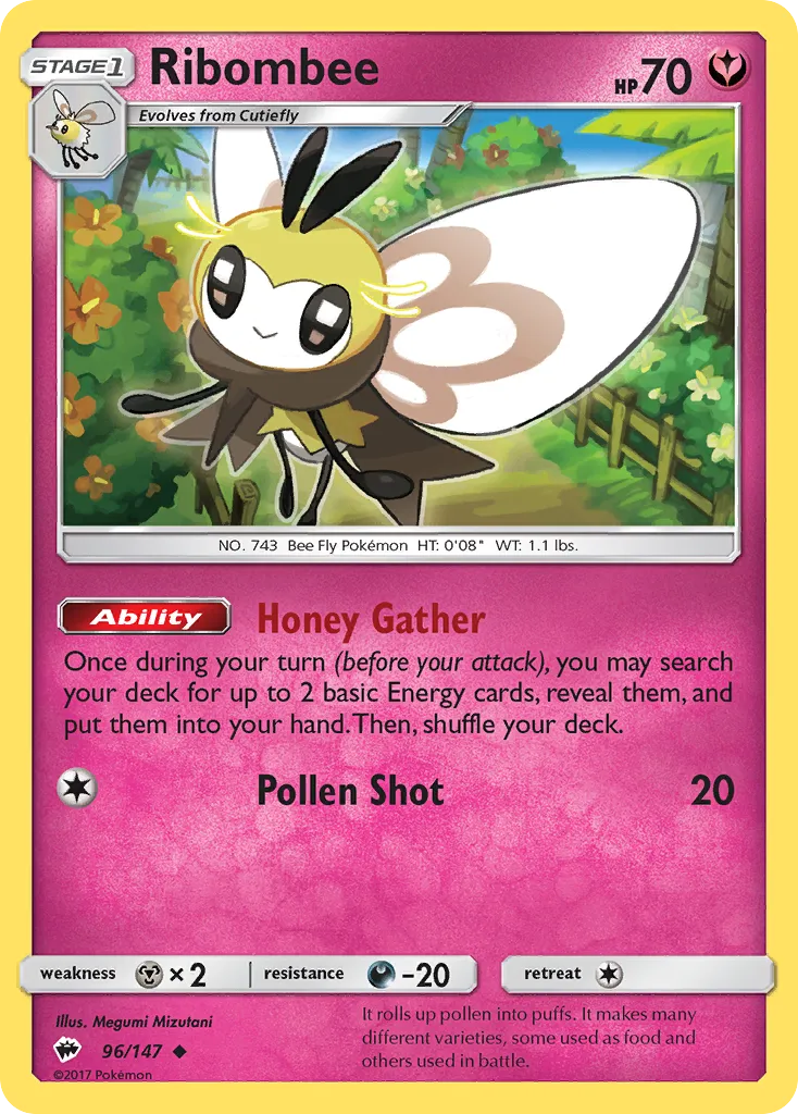 Ribombee — SM - Burning Shadows — Pokémon