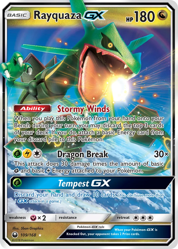 Rayquaza GX — SM - Celestial Storm — Pokémon