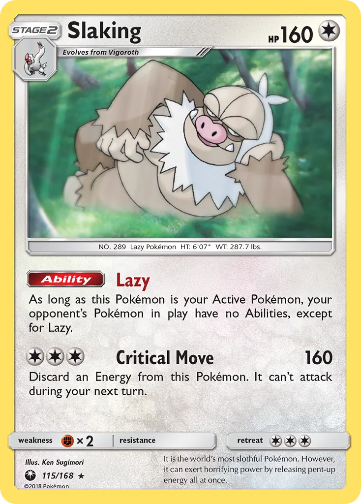 Slaking — SM - Celestial Storm — Pokemon