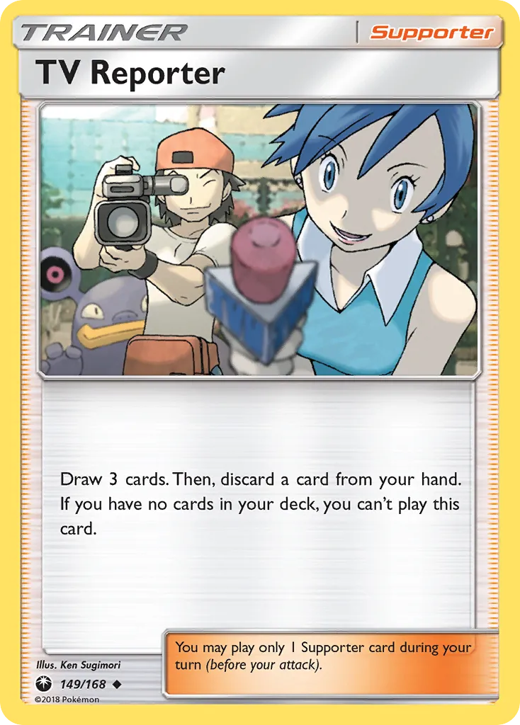TV Reporter — SM - Celestial Storm — Pokémon