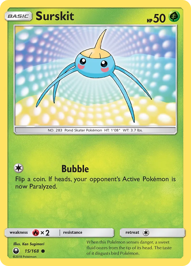 Surskit — SM - Celestial Storm — Pokémon