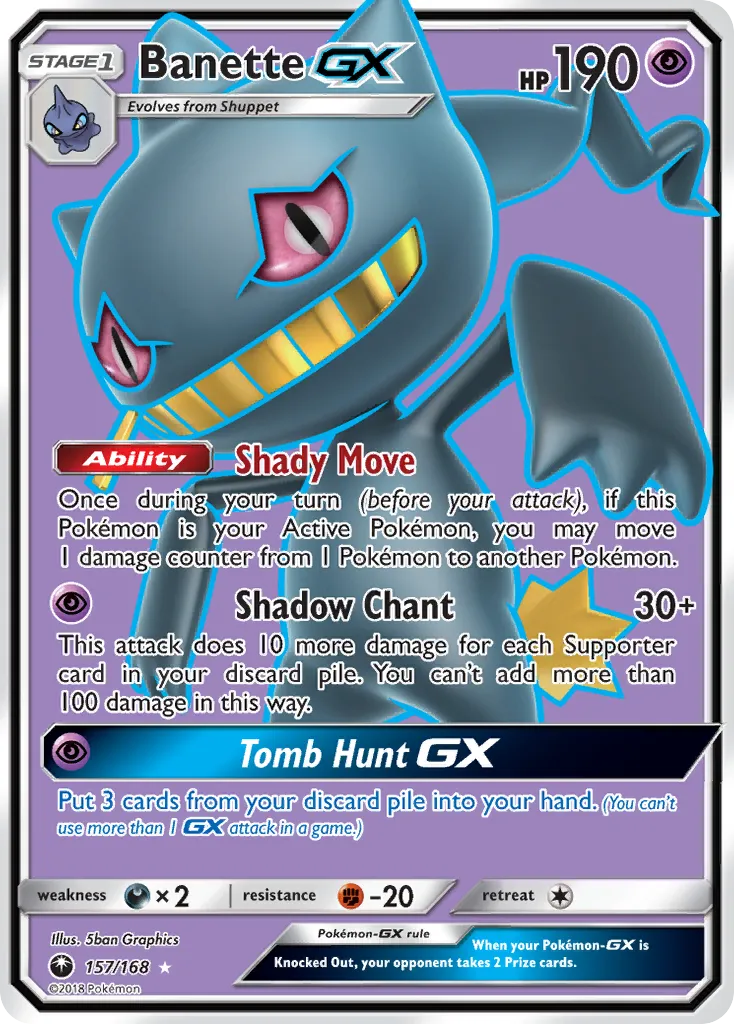 Banette GX — SM - Celestial Storm — Pokémon