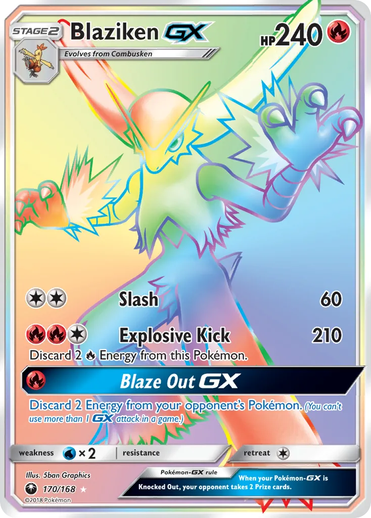Blaziken GX — SM - Celestial Storm — Pokémon