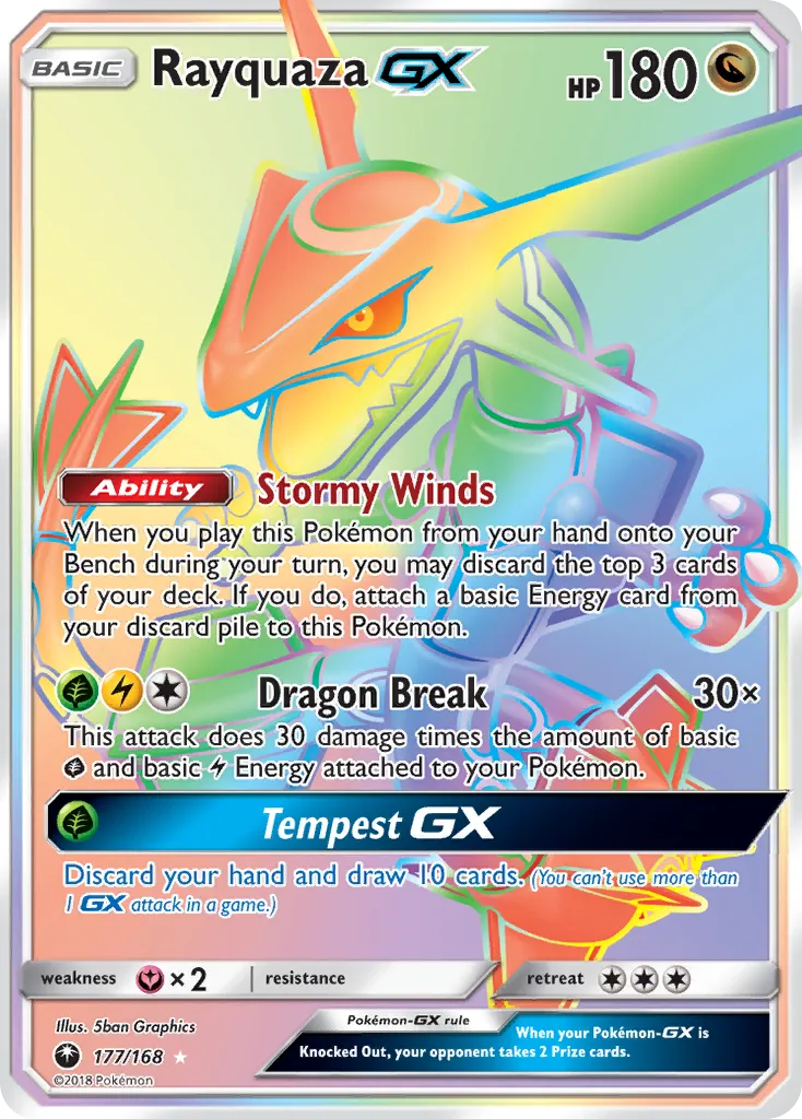 Rayquaza GX — SM - Celestial Storm — Pokémon