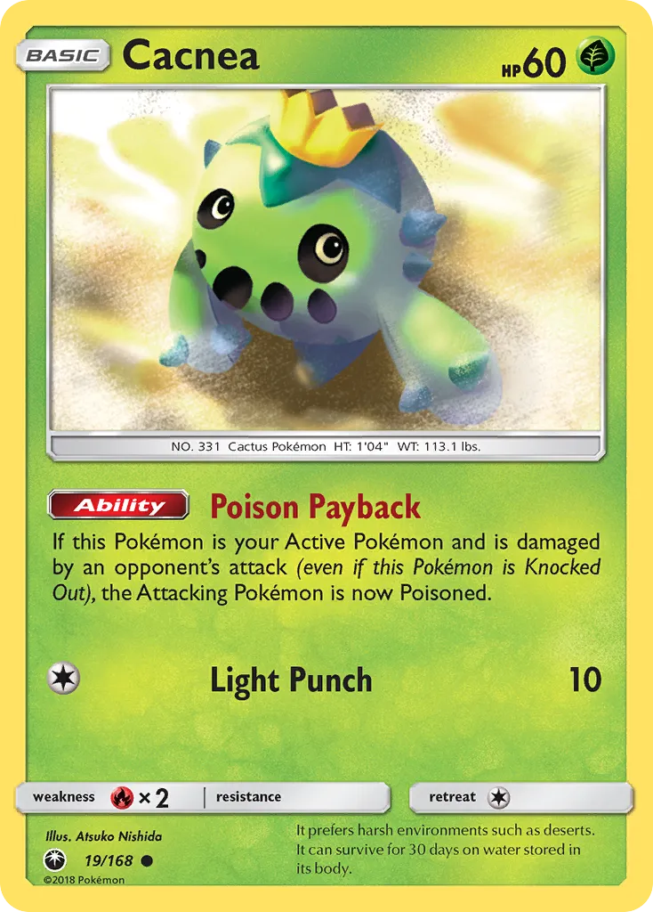 Cacnea — SM - Celestial Storm — Pokemon