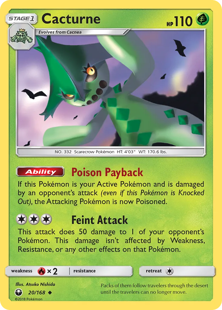 Cacturne — SM - Celestial Storm — Pokemon