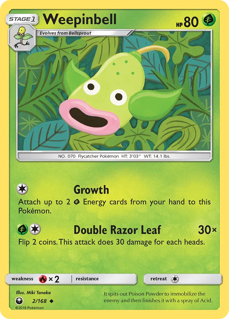 Weepinbell — SM - Celestial Storm — Pokemon
