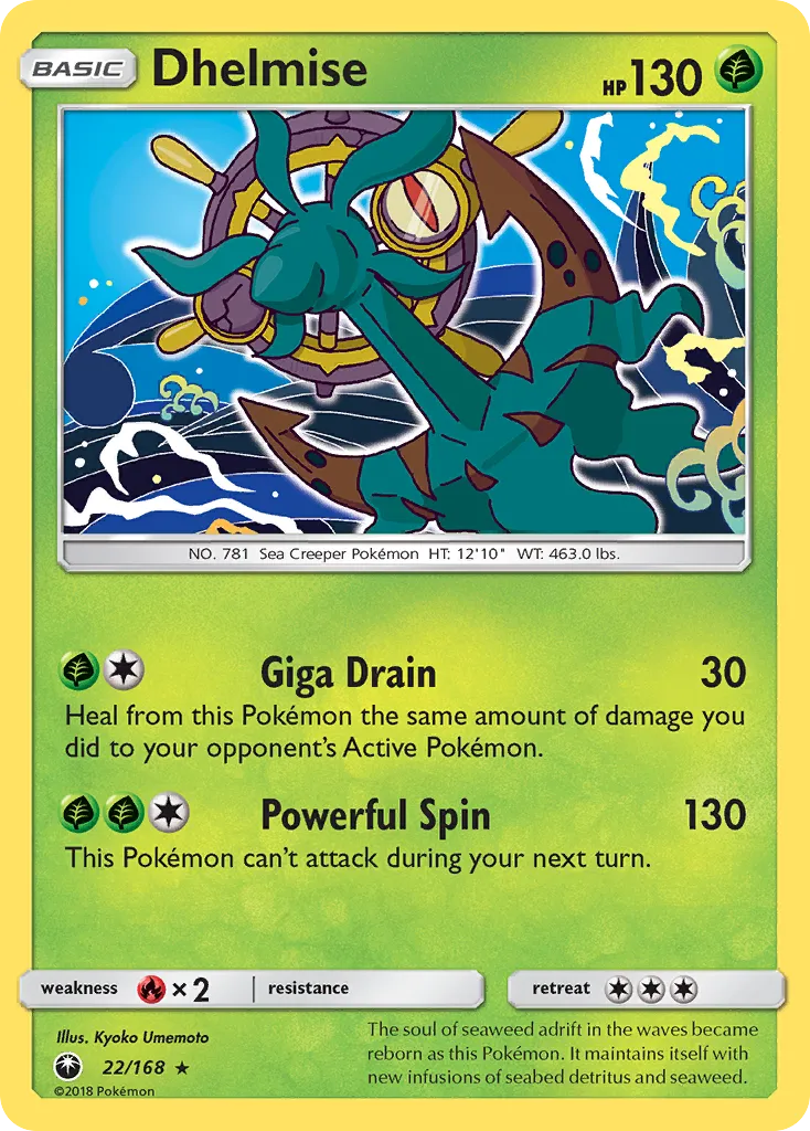 Dhelmise — SM - Celestial Storm — Pokemon