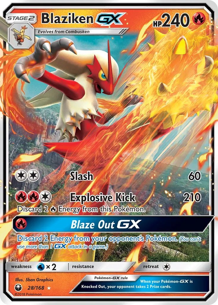 Blaziken GX — SM - Celestial Storm — Pokémon