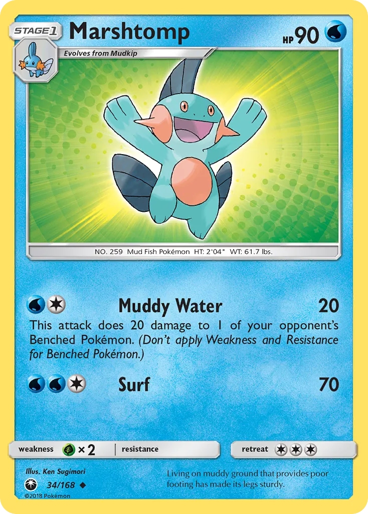 Marshtomp — SM - Celestial Storm — Pokemon