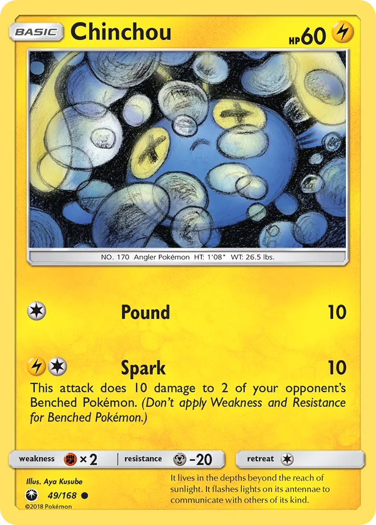 Chinchou — SM - Celestial Storm — Pokemon