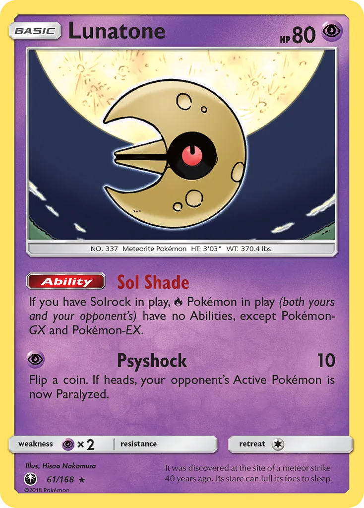 Lunatone — SM - Celestial Storm — Pokemon