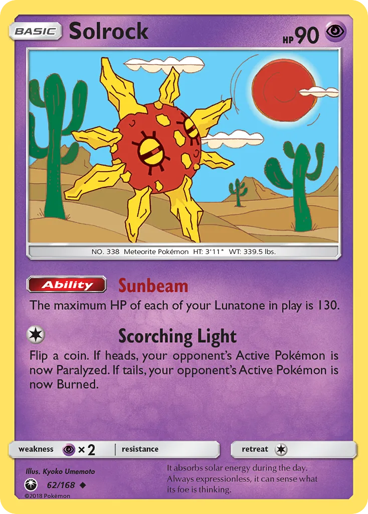 Solrock — SM - Celestial Storm — Pokemon