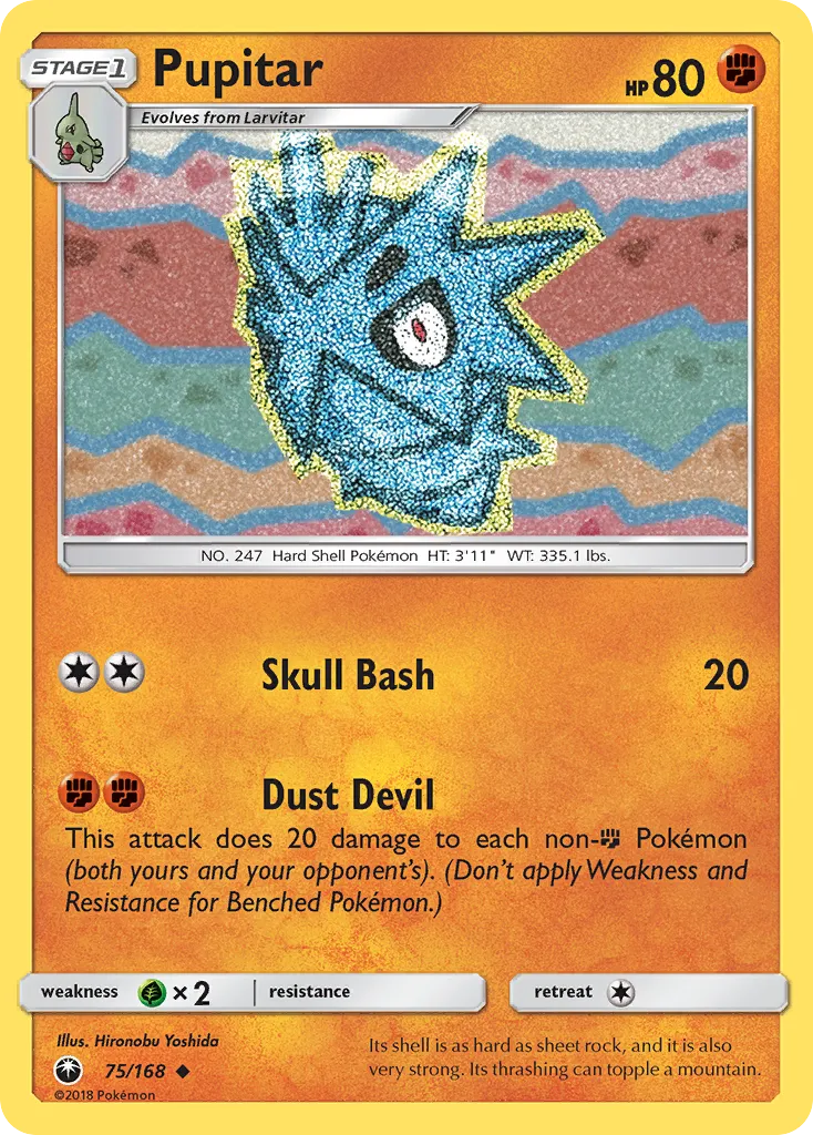 Pupitar — SM - Celestial Storm — Pokemon