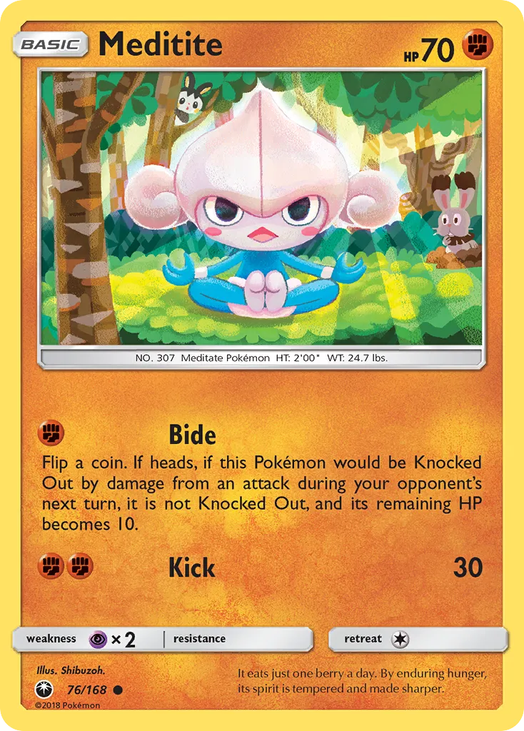Meditite — SM - Celestial Storm — Pokemon