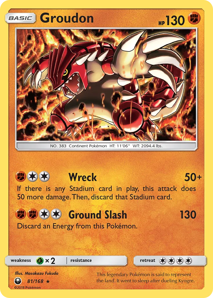 Groudon — SM - Celestial Storm — Pokemon