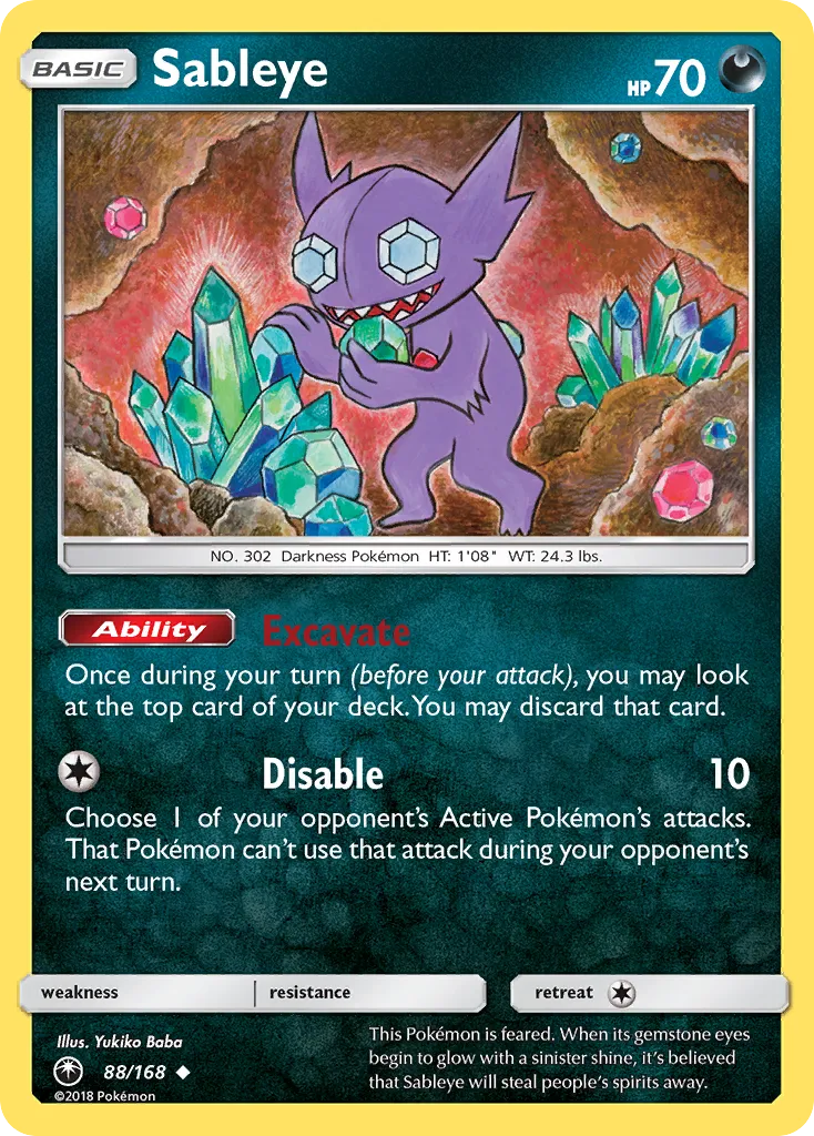 Sableye — SM - Celestial Storm — Pokemon