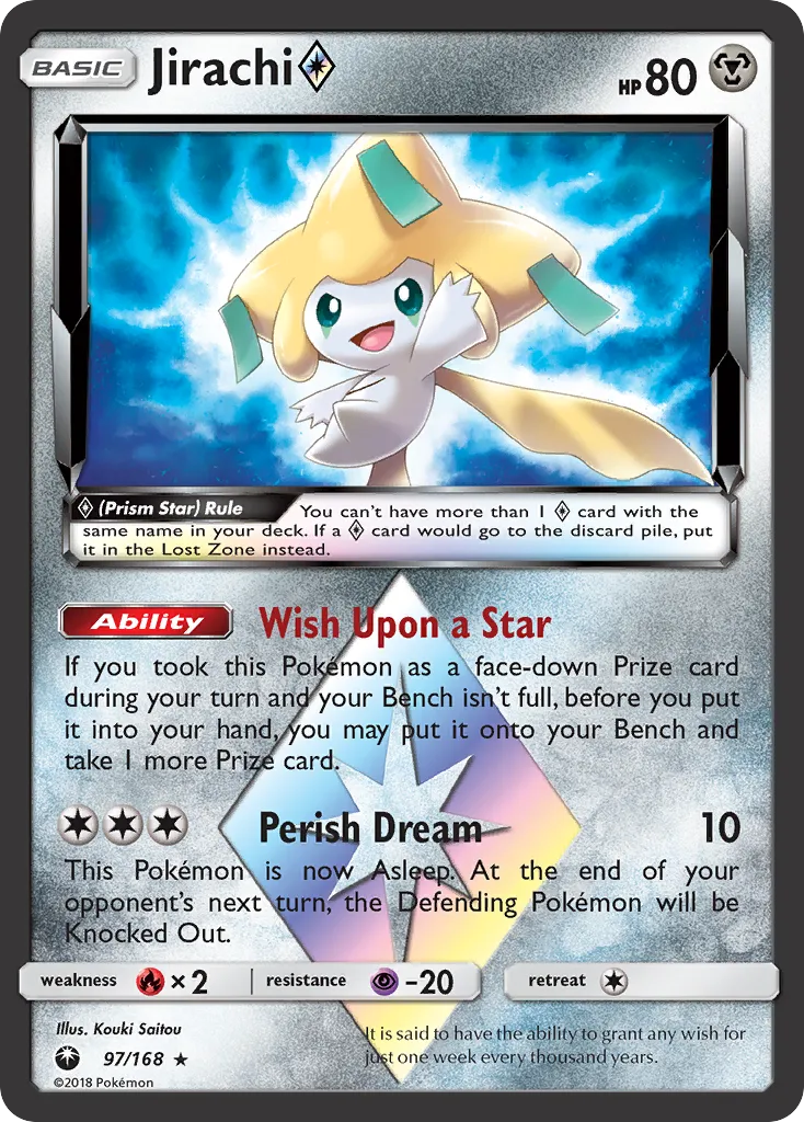 Jirachi Prism Star — SM - Celestial Storm — Pokemon