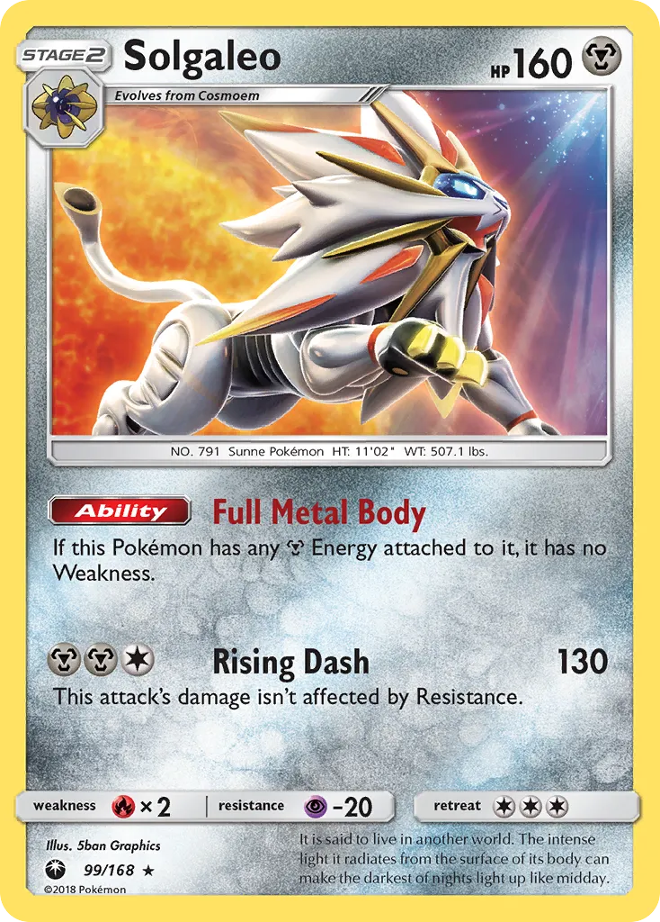 Solgaleo — SM - Celestial Storm — Pokemon