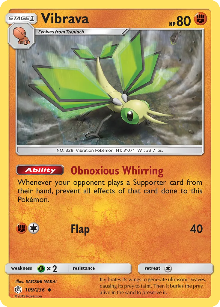 Vibrava — SM - Cosmic Eclipse — Pokémon