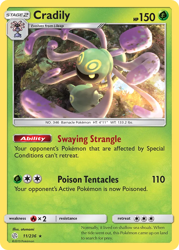 Cradily — SM - Cosmic Eclipse — Pokémon