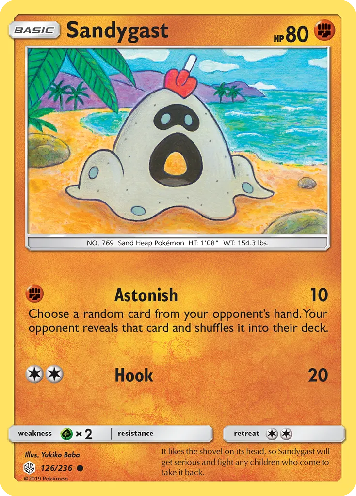 Sandygast — SM - Cosmic Eclipse — Pokémon