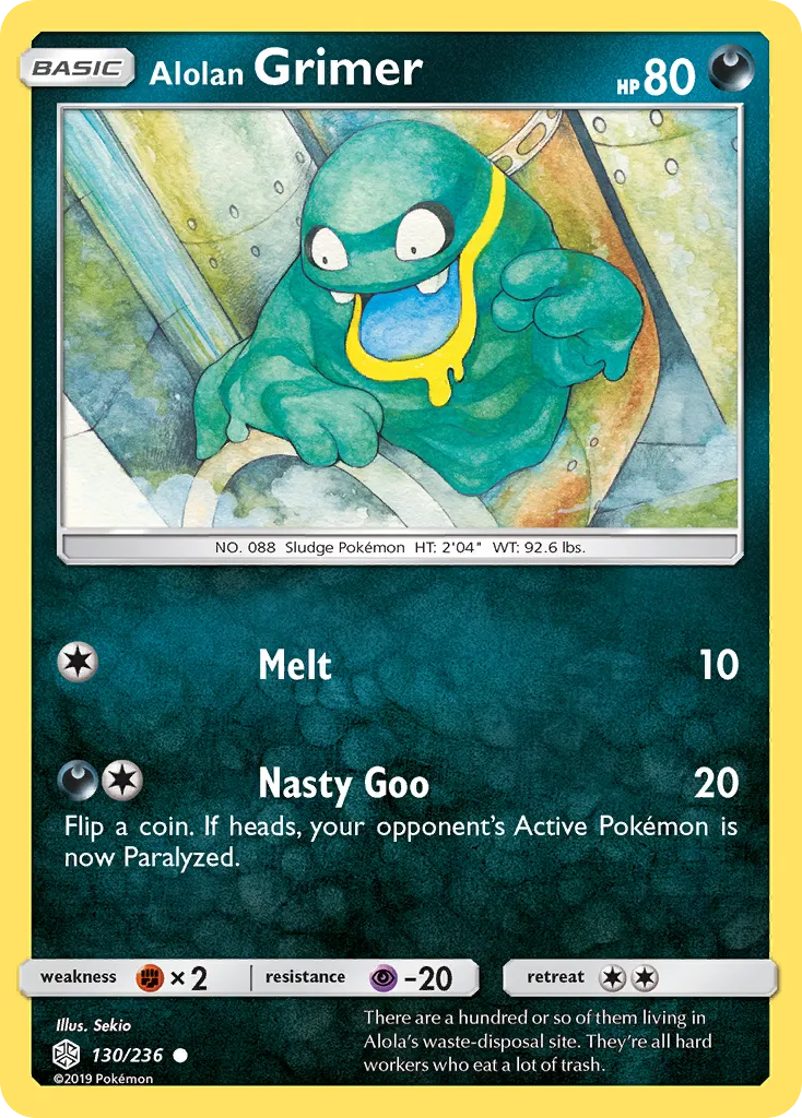 Alolan Grimer — SM - Cosmic Eclipse — Pokémon