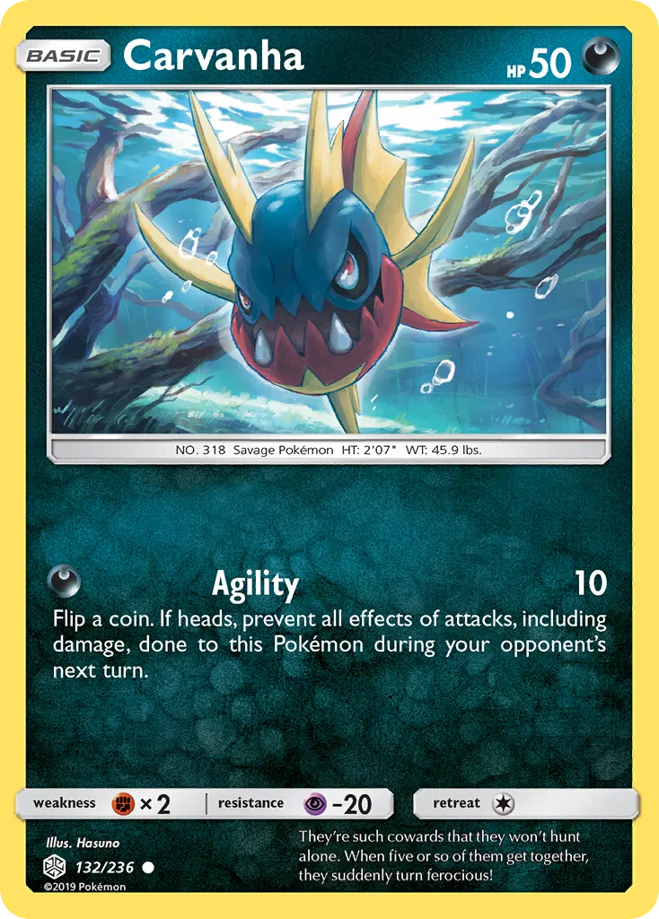 Carvanha — SM - Cosmic Eclipse — Pokémon