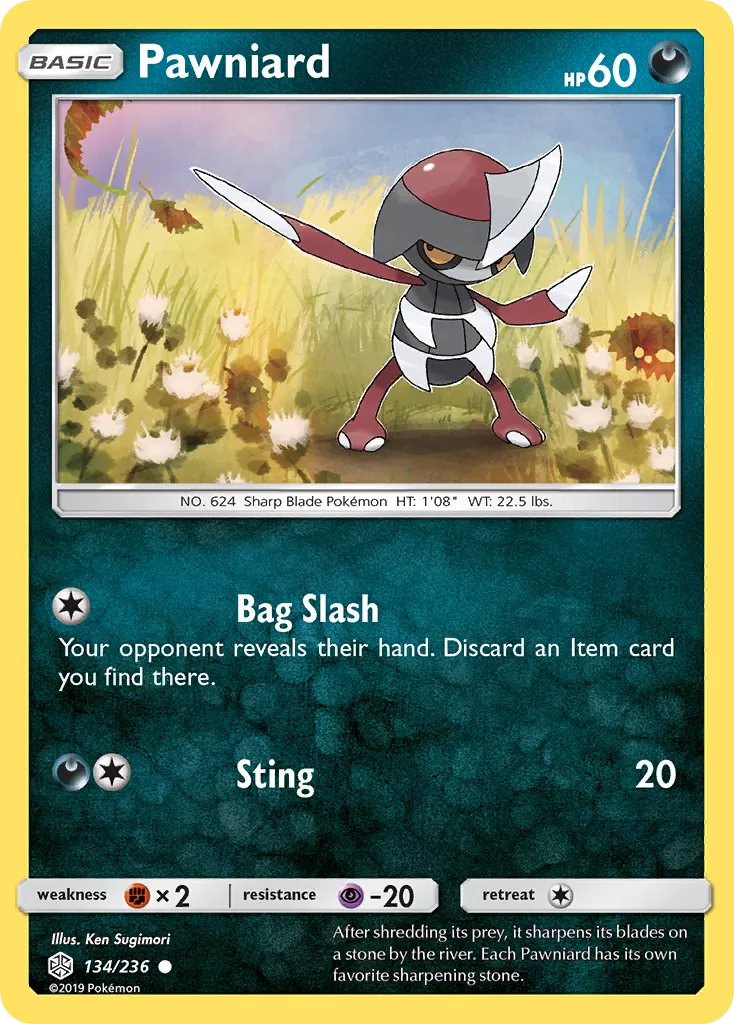 Pawniard — SM - Cosmic Eclipse — Pokémon