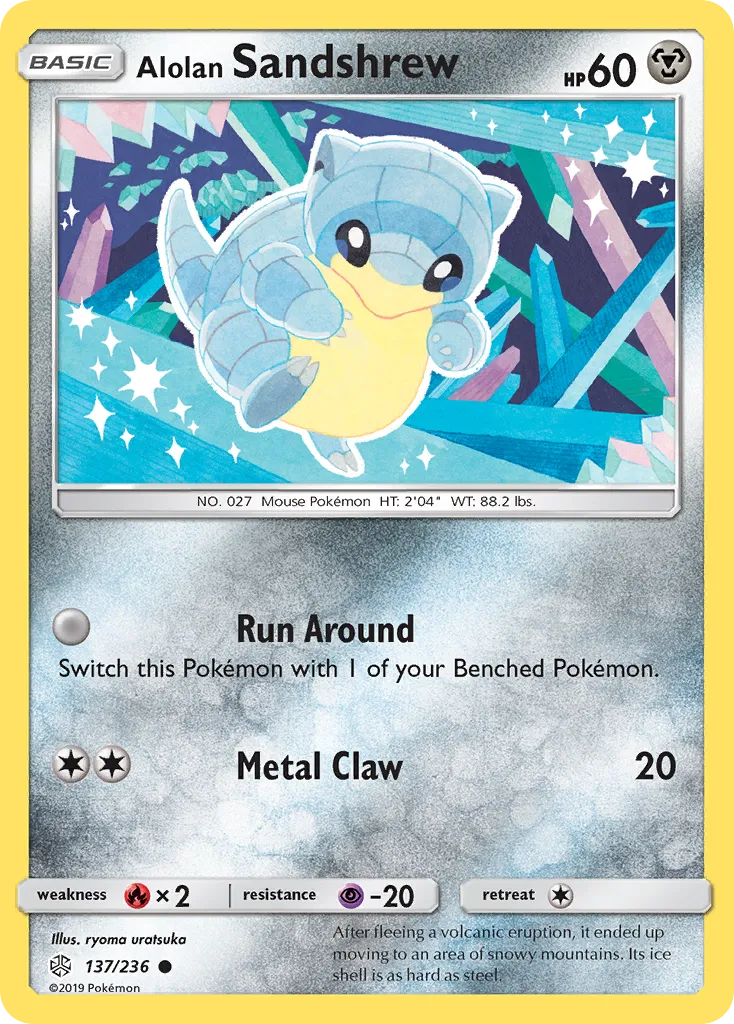 Alolan Sandshrew — SM - Cosmic Eclipse — Pokémon
