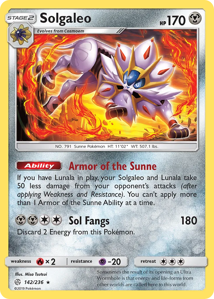 Solgaleo — SM - Cosmic Eclipse — Pokemon