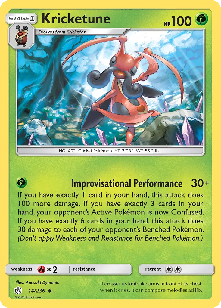 Kricketune — SM - Cosmic Eclipse — Pokemon