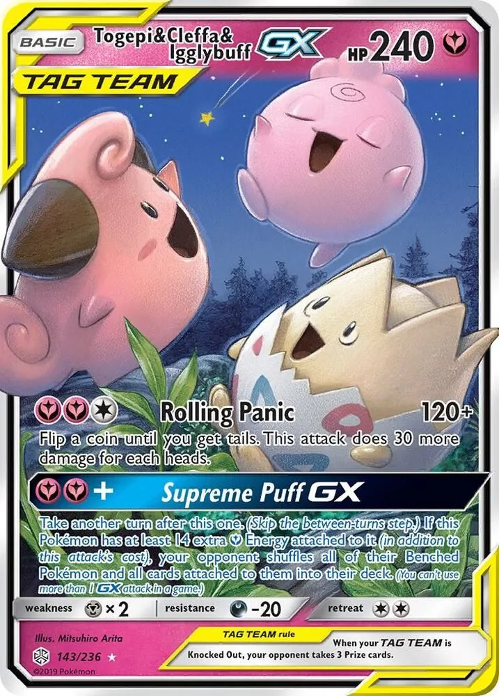 Togepi & Cleffa & Igglybuff GX — SM - Cosmic Eclipse — Pokémon