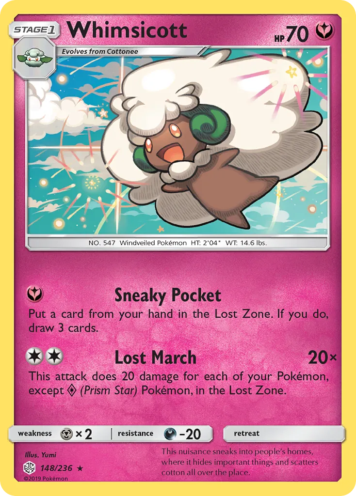 Whimsicott — SM - Cosmic Eclipse — Pokemon