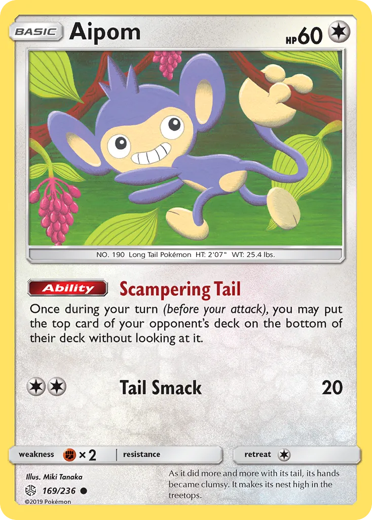 Aipom — SM - Cosmic Eclipse — Pokémon