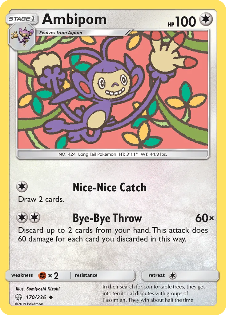 Ambipom — SM - Cosmic Eclipse — Pokémon