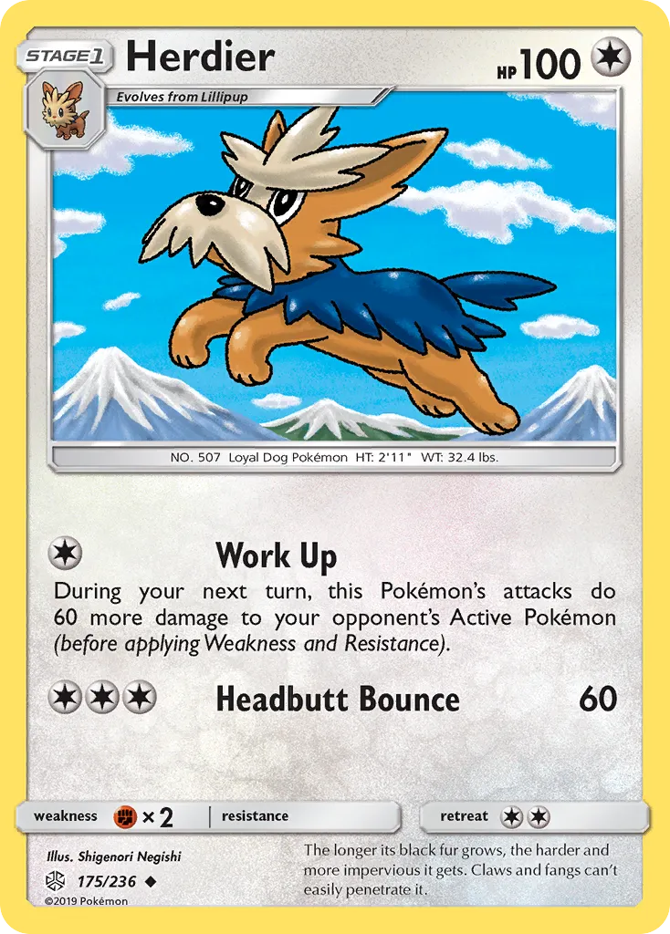 Herdier — SM - Cosmic Eclipse — Pokemon