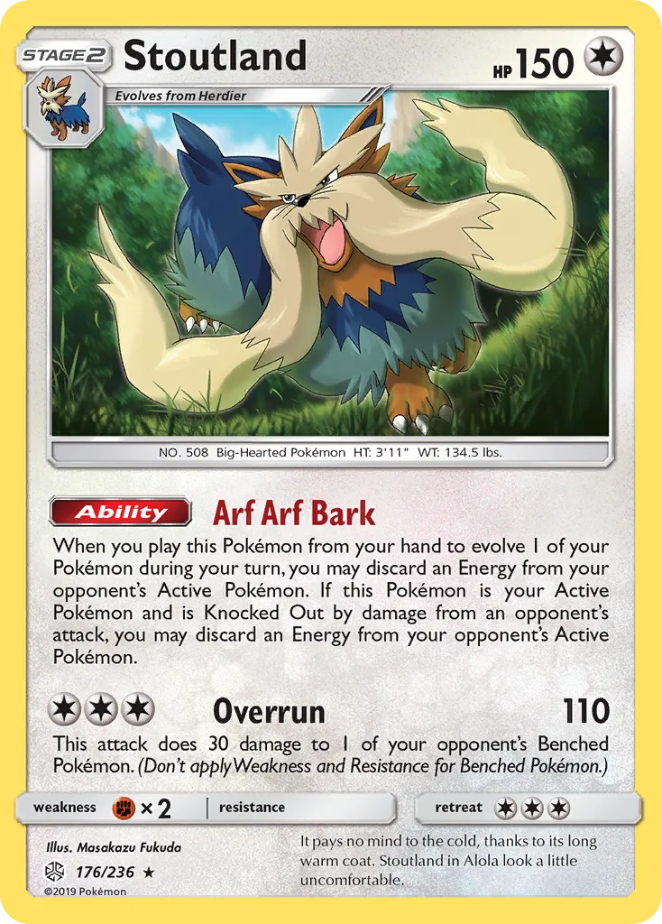 Stoutland — SM - Cosmic Eclipse — Pokemon