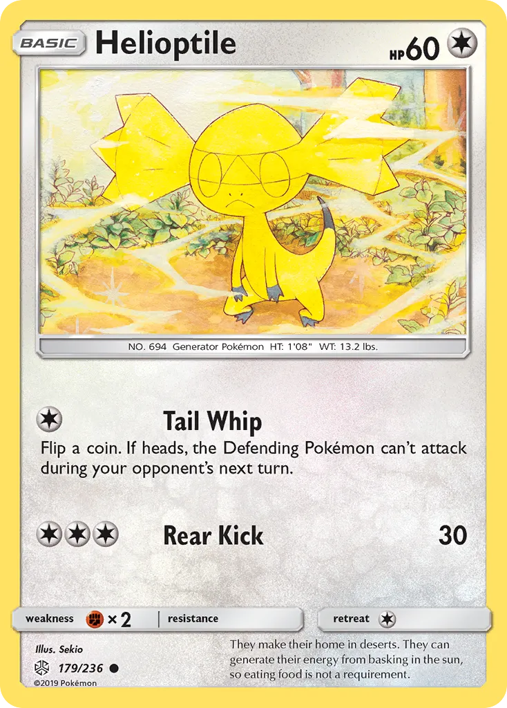 Helioptile — SM - Cosmic Eclipse — Pokémon