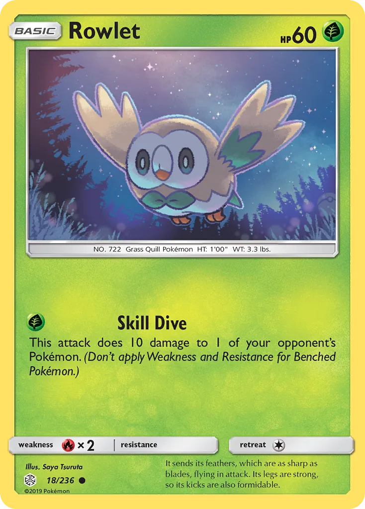 Rowlet — SM - Cosmic Eclipse — Pokémon